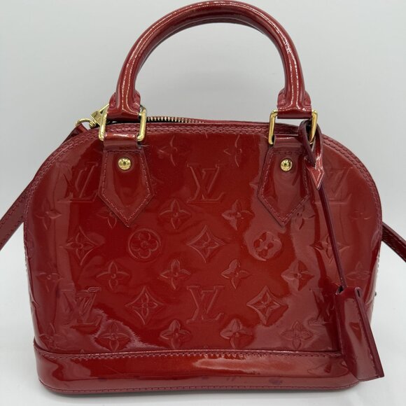 Louis Vuitton Red Alma BB - Vernis Leather. 2013 vintage! - Picture 6 of 13